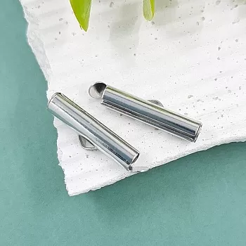 Концевик трубочка слайдер 20 мм платина (7085-20-П) купить с доставкой по России | Заказать в интернет-магазине Viva Beads
