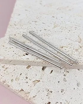 Подвеска палочка 40x2 мм родиевое покр. (3295-40-Р) купить с доставкой по России | Интернет-магазин Viva Beads