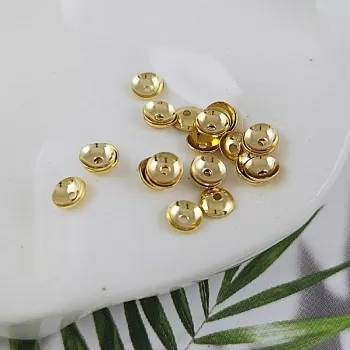 1 шт. Шапочки для бусин 4 мм позолота 14К (9428-4-З) купить с доставкой по России | Заказать в интернет-магазине Viva Beads
