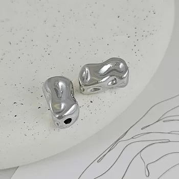 1 шт. Бусина прямоугольная фри форм 17.7х9.9х8.1 мм родиевое покрытие (9476-18-Р) купить с доставкой по России | Интернет-магазин Viva Beads