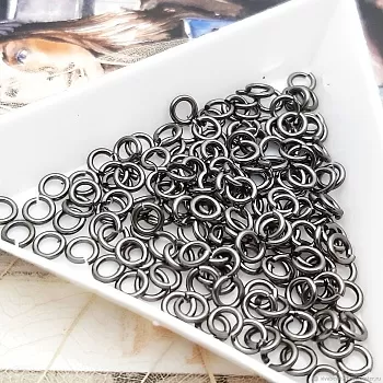 50 шт. Колечки соединительные 4 мм, черные (2859) купить в Воронеже | Заказать в интернет-магазине Viva Beads
