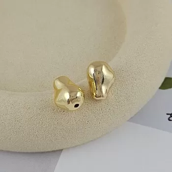 1 шт. Бусина металлическая 14х11х8.7 мм форма барочной жемчужины, позолота 14К (9683-З) купить с доставкой по России | Интернет-магазин Viva Beads