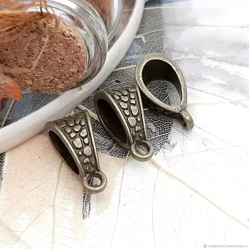 Бейл 14.5x7.5x8.5 мм под БРОНЗУ (2443) купить в Воронеже | Заказать в интернет-магазине Viva Beads
