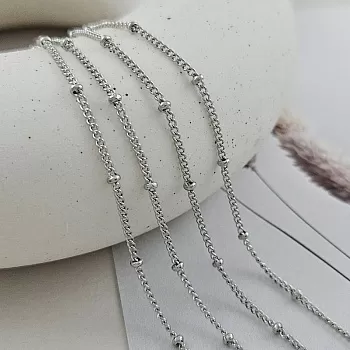 50 см Цепь с шариками 2.2 мм из нержавеющей стали (9807) купить в Воронеже | Заказать в интернет-магазине Viva Beads
