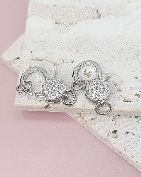 Замок с фианитами 19 мм родиевое покр. (8064-Р) купить в Воронеже | Заказать в интернет-магазине Viva Beads
 Замок с фианитами 19 мм родиевое покр. (8064-Р) купить в Воронеже | Заказать в интернет-магазине Viva Beads