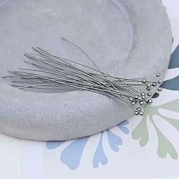 10 шт. Пины с шариком 70х0.4 мм из нержавеющей стали (9052) пины и штифты для бижутерии купить с доставкой по России | Интернет-магазин Viva Beads