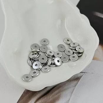 10 шт. Бусина разделитель 6x1.2 мм родиевое покрытие (5455-6-Р/10) купить с доставкой по России | Интернет-магазин Viva Beads