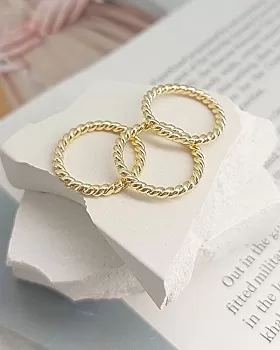 Кольцо коннектор витое 19х2 мм позолота (8252-З) соединительные колечки и кольца-коннекторы купить с доставкой по России | Интернет-магазин Viva Beads