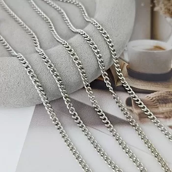 50 см Цепь 2.6 мм /толщина/ родиевое покрытие (6195/2.6-Р) купить в Воронеже | Заказать в интернет-магазине Viva Beads
