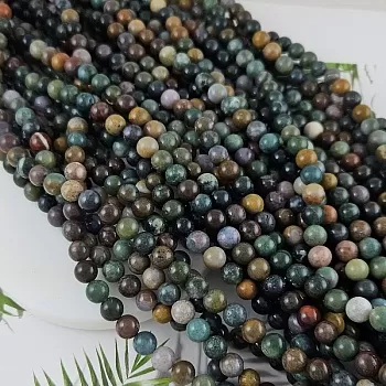 Нить 38 см Агат индийский натуральный ок. 8.5 мм бусина гладкий шар (9451-8) купить в Воронеже | Заказать в интернет-магазине Viva Beads
