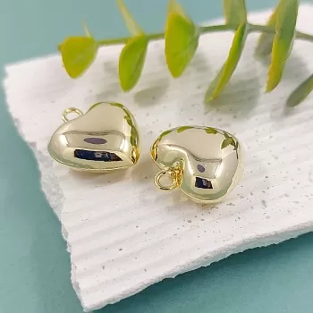 Подвеска Сердце 23х20х9 мм позолота (8449-20-З) купить с доставкой по России | Интернет-магазин Viva Beads