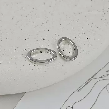 Кольцо коннектор овальное 15x10х1.8 мм родиевое покрытие (9478-Р) купить с доставкой по России | Интернет-магазин Viva Beads