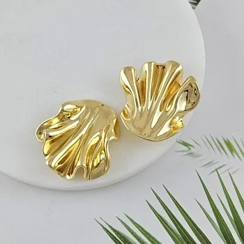 Подвеска Волнистая 31х30 мм, позолота 14К (10021-З) купить с доставкой по России | Интернет-магазин Viva Beads