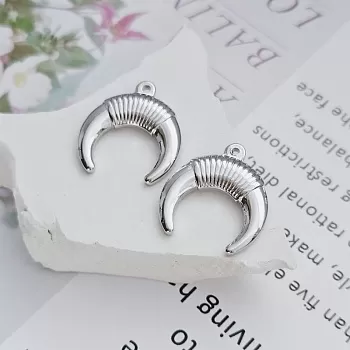 Подвеска Лунница 19.7х18.4 мм родиевое покрытие (8726-Р) купить с доставкой по России | Интернет-магазин Viva Beads