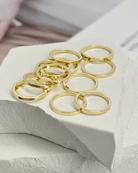 1 шт. Колечки неразъемные 10 мм позолота (8332-З) соединительные колечки и кольца-коннекторы купить с доставкой по России | Интернет-магазин Viva Beads