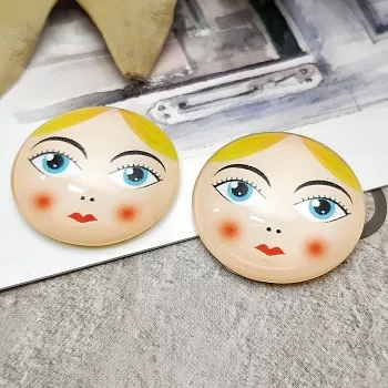 Кабошон Лицо 16 мм (3553-10) купить с доставкой по России | Интернет-магазин Viva Beads