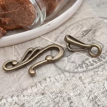 Замок застежка для украшений тоггл Бронза (907-Б) купить в Воронеже | Заказать в интернет-магазине Viva Beads
