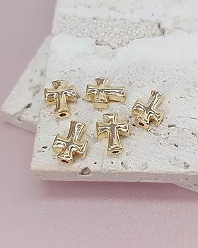 1 шт. Бусина /разделитель/ Крест 9.3x7.2 мм позолота (8112-З) купить с доставкой по России | Интернет-магазин Viva Beads