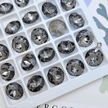 Подвеска Риволи 12 мм Silver Night, хрустальное стекло (9004-SN) купить в Воронеже | Заказать в интернет-магазине Viva Beads
 Подвеска Риволи 12 мм Silver Night, хрустальное стекло (9004-SN) купить в Воронеже | Заказать в интернет-магазине Viva Beads