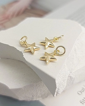 Подвеска Звезда 10х8 мм позолота (8184-З) Подвеска Звезда 10х8 мм позолота (8184-З)