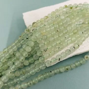 10 шт. Пренит натуральный бусина гладкий шар -5.5-6 мм (2679-6) для бижутерии купить с доставкой по России | Интернет‑магазин Viva Beads