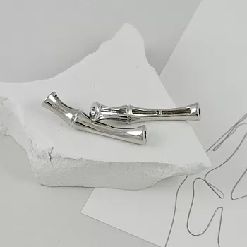 УЦЕНКА Бусина разделитель трубочка Бамбук 29.8х5.2 мм родиевое покрытие (9508-Р) купить в Воронеже | Заказать в интернет-магазине Viva Beads
