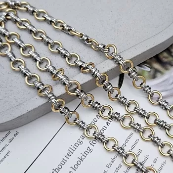 10 см Цепь смешанная 8 мм / толщина / биколор (8983) купить в Воронеже | Заказать в интернет-магазине Viva Beads
