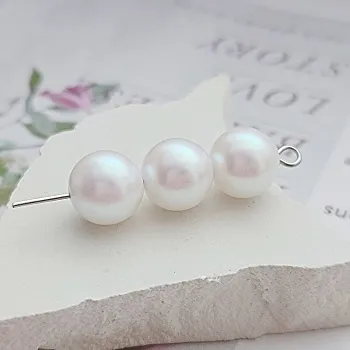 10 шт. Бусина имитация жемчуга ок. 10 мм, РОМ пластик (8704-10) купить с доставкой по России | Интернет-магазин Viva Beads