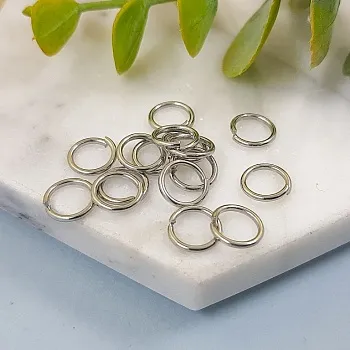 20 шт. Колечки 8х1 соединительные разъемные, нержавеющая сталь (4496) соединительные колечки и кольца-коннекторы купить с доставкой по России | Интернет-магазин Viva Beads