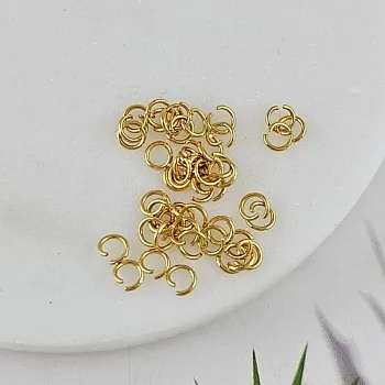 10 шт. Колечки соединительные 4x0.6 мм позолота, сталь (3622-4х0.6) соединительные колечки и кольца-коннекторы купить с доставкой по России | Интернет-магазин Viva Beads