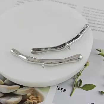 УЦЕНКА Бейл коннектор 63x16x6 мм, родиевое покрытие (9877-Р-60-УЦ) купить с доставкой по России | Интернет-магазин Viva Beads