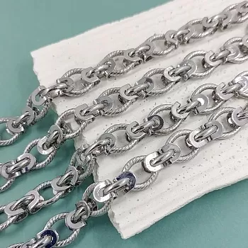 50 см Цепь 10 мм цвет платина (6156-П) купить в Воронеже | Заказать в интернет-магазине Viva Beads
