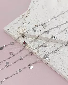 10 см Цепь тонкая с подвесками 3.5 мм /подвеска/ родиевое покр. (8015-Р) купить в Воронеже | Заказать в интернет-магазине Viva Beads
