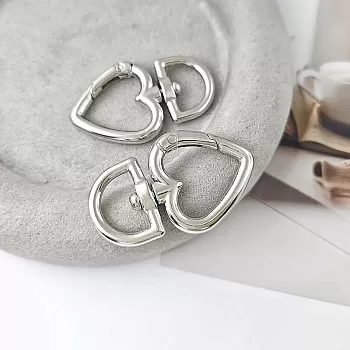 Замок карабин Сердце 44х27х4 мм цвет платина (6406-П) купить в Воронеже | Заказать в интернет-магазине Viva Beads
