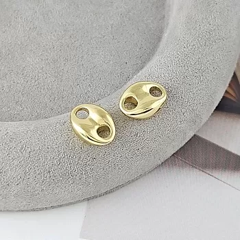 Коннектор овальный 12x9х4.5 мм позолота 14К (9312-З) купить с доставкой по России | Интернет-магазин Viva Beads