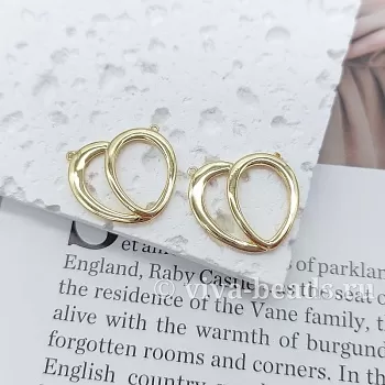 Коннектор Сердце 18x20.5x2.5 мм позолота (4543-З) купить с доставкой по России | Интернет-магазин Viva Beads