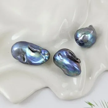 УЦ 1 шт. Жемчуг барочный крупный 21-28х13-14.5 мм темный (1011-УЦ) купить в #REGION_P# | Заказать в интернет-магазине Viva Beads
