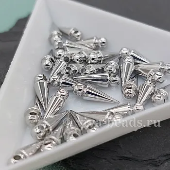 УЦЕНКА Подвеска Шип 12х4 мм родиевое покрытие (6605-12-Р-УЦ)