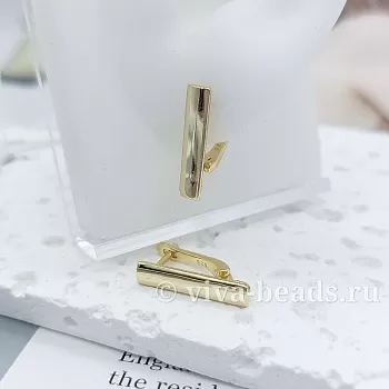 УЦЕНКА Швензы с замком 18х4 мм позолота (6164-З-УЦ) купить в Воронеже | Заказать в интернет-магазине Viva Beads
 УЦЕНКА Швензы с замком 18х4 мм позолота (6164-З-УЦ) купить в Воронеже | Заказать в интернет-магазине Viva Beads