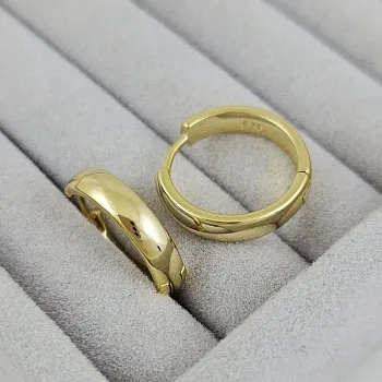 Швензы кольца,бублики, конго 20х4.3 мм позолота 14К (6799-З) купить с доставкой по России | Интернет-магазин Viva Beads