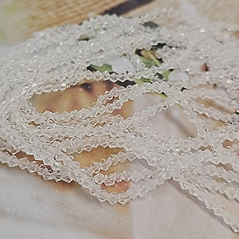 Нить 42 см Хрустальные бусины биконус 2х2 мм прозрачный (8462-2-ПРОЗ) купить с доставкой по России | Интернет-магазин Viva Beads