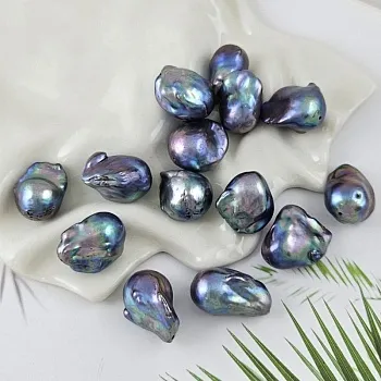 1 шт. Жемчуг барочный крупный 19-24х12-15 мм темный (1011-М) купить с доставкой по России | Интернет-магазин Viva Beads