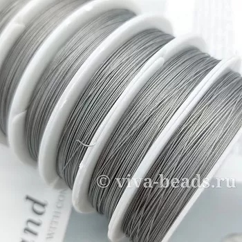 40 м Тросик ювелирный, ланка 0.45 мм стальной (7133-0.45) купить с доставкой по России | Интернет-магазин Viva Beads