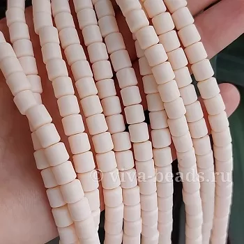 Нить 19 см Каучук (пластик) 6 мм бледно-персиковый (6486-БПЕР) купить в Воронеже | Заказать в интернет-магазине Viva Beads
