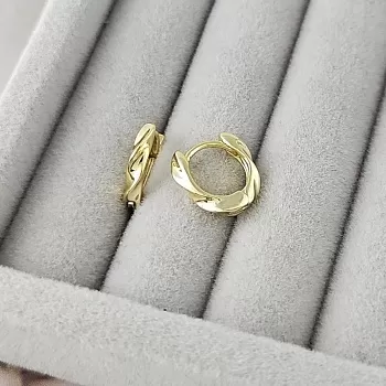 Швензы кольца, бублики, конго мини витые 12.3х2.8 мм позолота (9307-З) купить с доставкой по России | Интернет-магазин Viva Beads