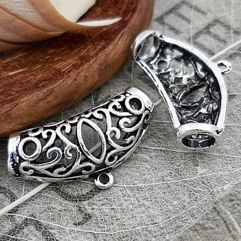 Бейлы для подвесок и кулонов античное СЕРЕБРО (1938С) купить в Воронеже | Заказать в интернет-магазине Viva Beads
