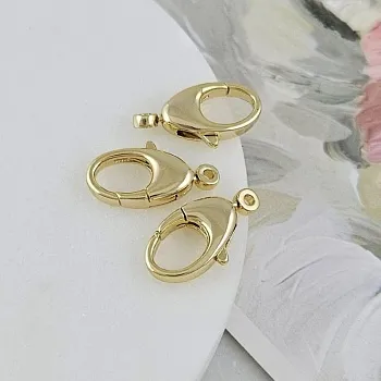 Замок карабин 20х10.8 мм позолота 14К (8387-З) замок для украшений купить с доставкой по России | Интернет-магазин Viva Beads