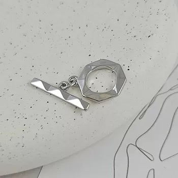 Замок тоггл Геометрия, кольцо 14х18 мм родиевое покрытие (9482-Р) замок для украшений купить с доставкой по России | Интернет-магазин Viva Beads