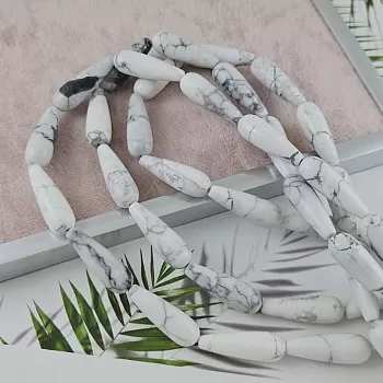  1 шт. Говлит ок. 30х10 мм, бусины гладка капля (9936-ГОВ) для бижутерии купить с доставкой по России | Интернет‑магазин Viva Beads