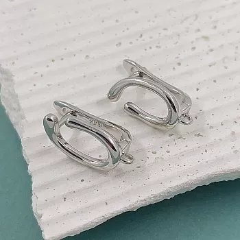 Швензы с замком 17.5х8.5 мм родиевое покрытие (6064-Р) швензы для серег купить с доставкой по России | Интернет-магазин Viva Beads